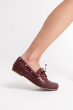 Mocassim Dockside Tressê Couro Bordot