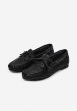 Mocassim Dockside Tressê Couro Preto