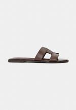 Flat New Isis Couro Cacau
