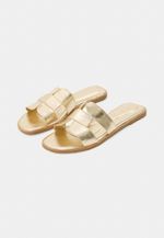 Flat New Isis Couro Ouro Light 