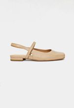  Sapatilha Ballet New Couro Vanilla