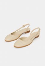 Sapatilha Boneca Couro Off White