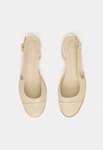 Sapatilha Boneca Couro Off White