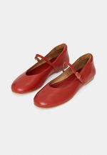 Sapatilha Malu New Couro Vermelho Terracota