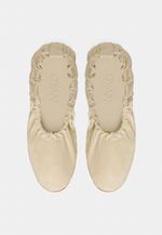 Sapatilha Elástico New Couro Off White