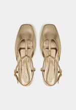 Sapatilha Kelly Couro Ouro Light