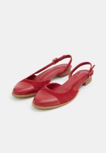 Sapatilha Boneca Couro Camurça Vermelho