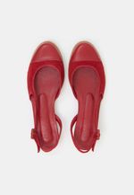 Sapatilha Boneca Couro Camurça Vermelho