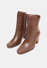 Bota Altezza Couro Cacau Salto