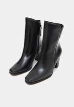 Bota Altezza Couro Preto Salto