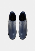 Bota Chelsea Couro Azul Marinho