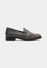 Mocassim Loafer Essential Couro Argila