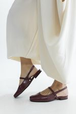 Sapatilha Ballet New Couro Bordot