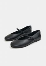 Sapatilha Malu New Couro Preto