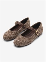 Sapatilha Manu Tweed Mescla Cacau