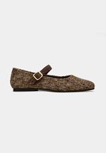 Sapatilha Manu Tweed Mescla Cacau