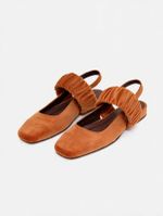 Sapatilha Ballet Franzida Velvet Telha