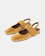 Sapatilha Ballet Franzida Velvet Dijon