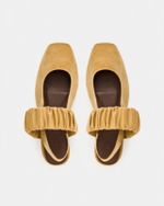Sapatilha Ballet Franzida Velvet Dijon