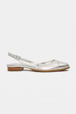 Sapatilha Boneca New Couro Cristal Prata