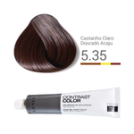 Contrast Color 5.35 Castanho Claro Chocolate - 60g - LUXEL