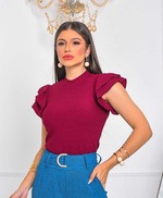 Blusa Luna Marsala