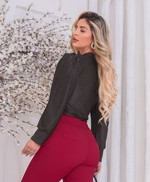 Blusa Eliana Preta lurex