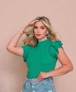 Blusa Luna Verde Bandeira