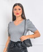 Blusa Manga Princesa Bufante Prata