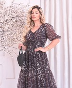 Vestido Cristina Floral Animal Print