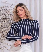 Blusa Bianca Listrada