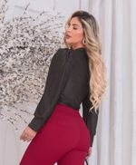 Blusa Eliana Preta lurex