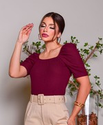 Blusa Patrícia marsala