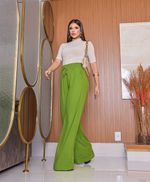 Calça Pantalona Verde Abacate