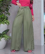 Calça Pantalona Verde Militar