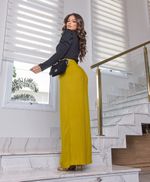 Calça Pantalona Mostarda