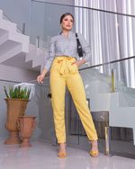 Camisa Mariane Listrada Azul