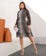 Vestido Karol Preto Poá