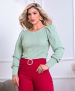 Blusa Diana Verde Lurex