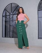 Saia Ângela Verde Musgo