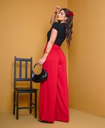 Calça Pantalona Vermelha