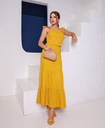 Conjunto Celeste Mostarda