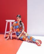 Chemise Paula Floral Azul