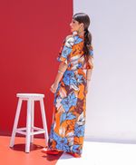 Chemise Paula Floral Azul