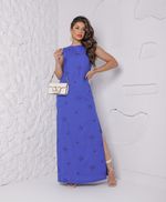 Vestido Débora Azul Royal