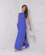Vestido Débora Azul Royal