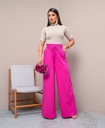 Calça Pantalona Rosa Pink