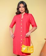 Chemise Lorrana Laranja Rosado