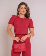 Conjunto Danielle Vermelho Mescla