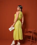 Vestido Adriane Verde Lima Floral